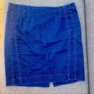 Denim Pencil Skirt